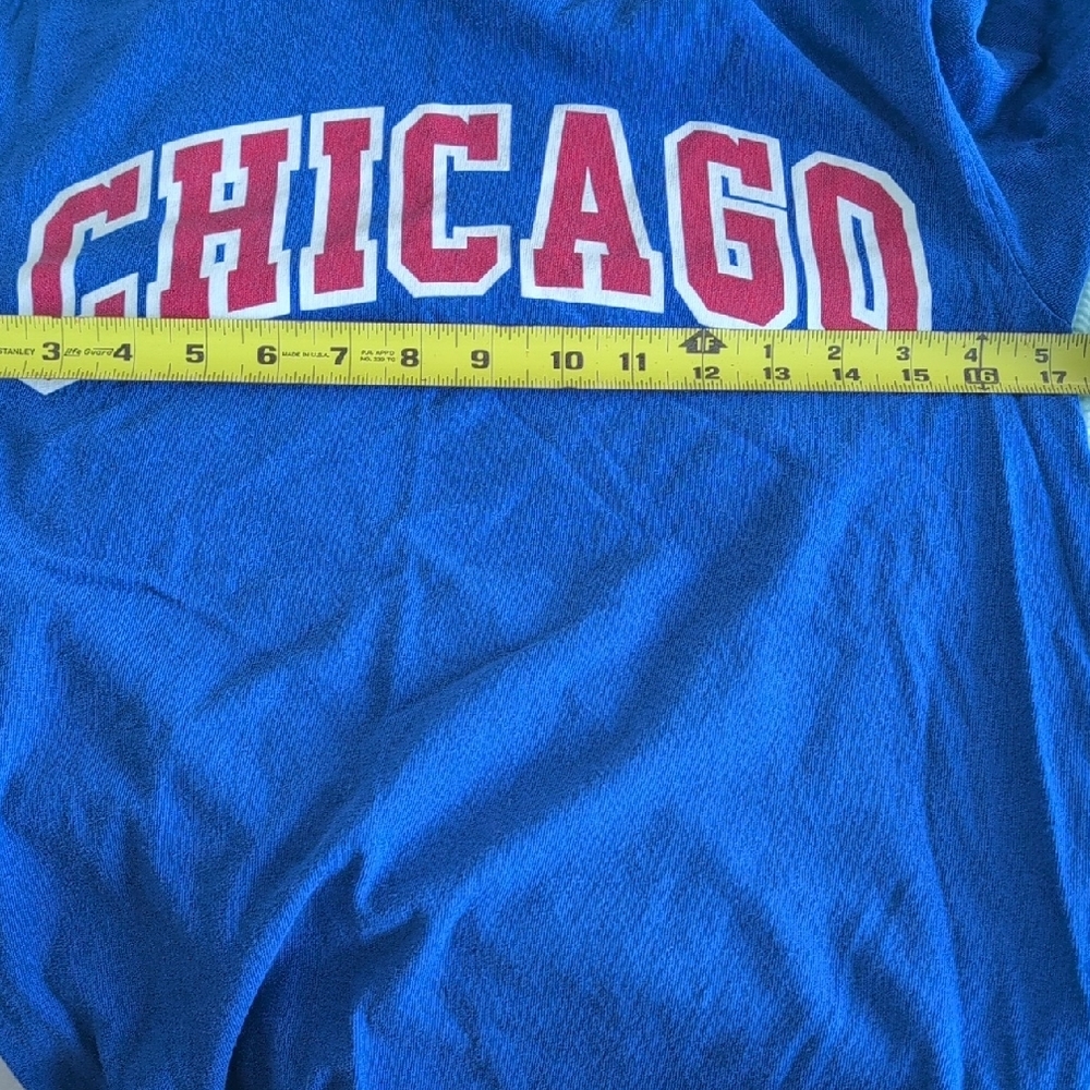 Anvil Vibrant Blue Chicago T-Shirt - Picture 3 of 7